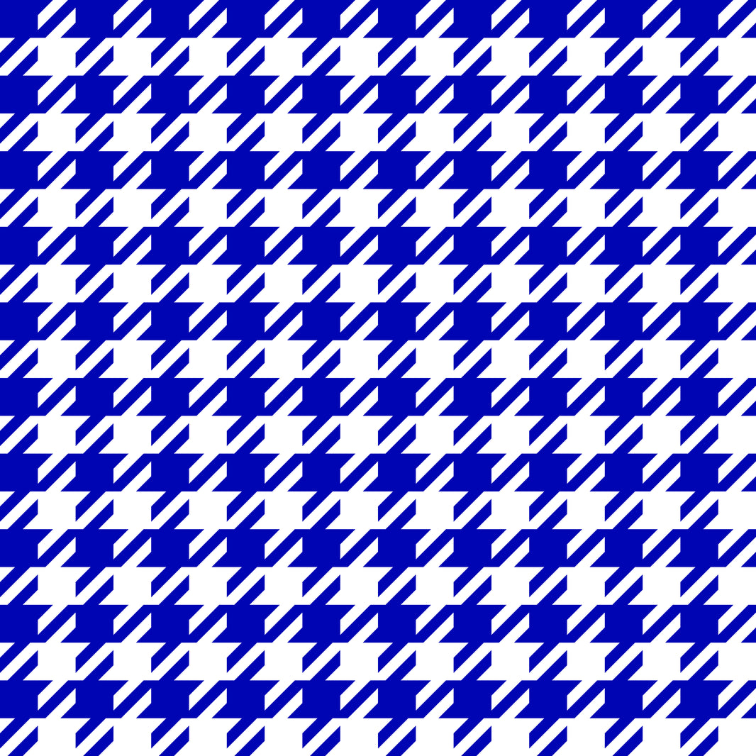 Hounds Tooth Printed Leatherette Sheet