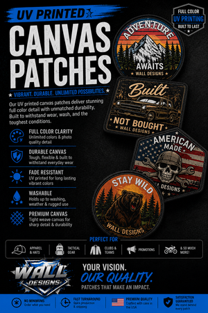 UV Printed Canvas Patches