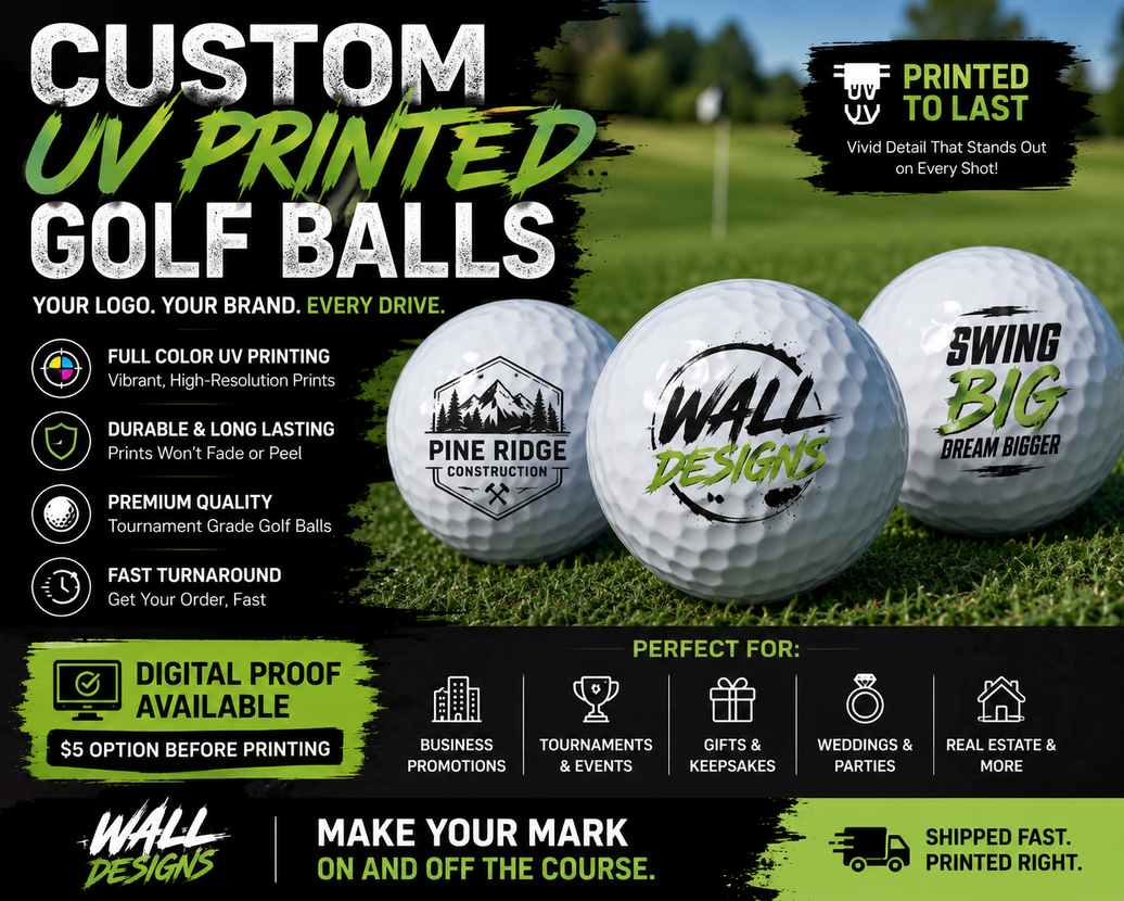 UV Printed Golf Balls
