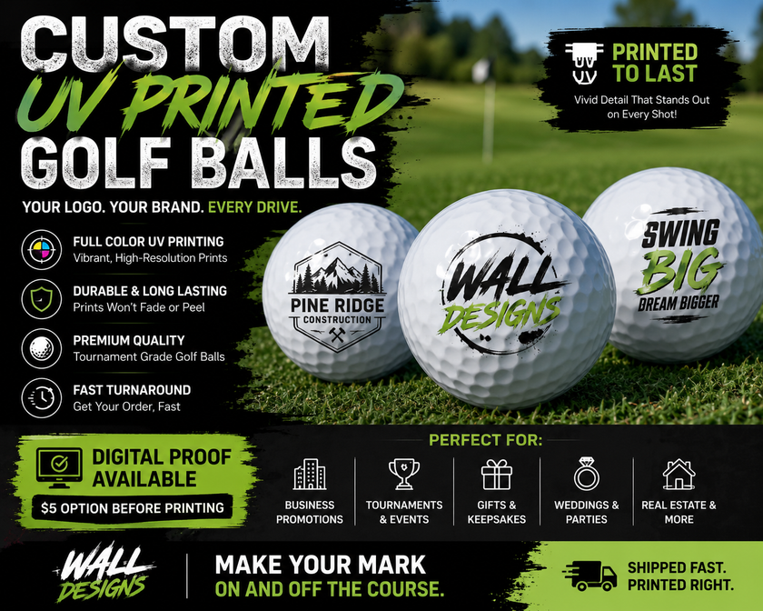 UV Printed Golf Balls