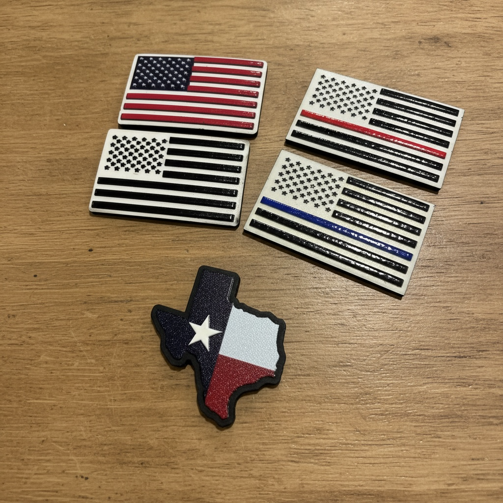 Raised Uv Printed Side Flags