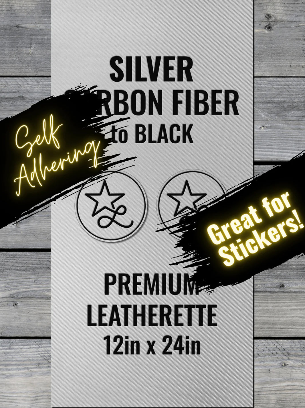 Self Adhesive Leatherette Stickers