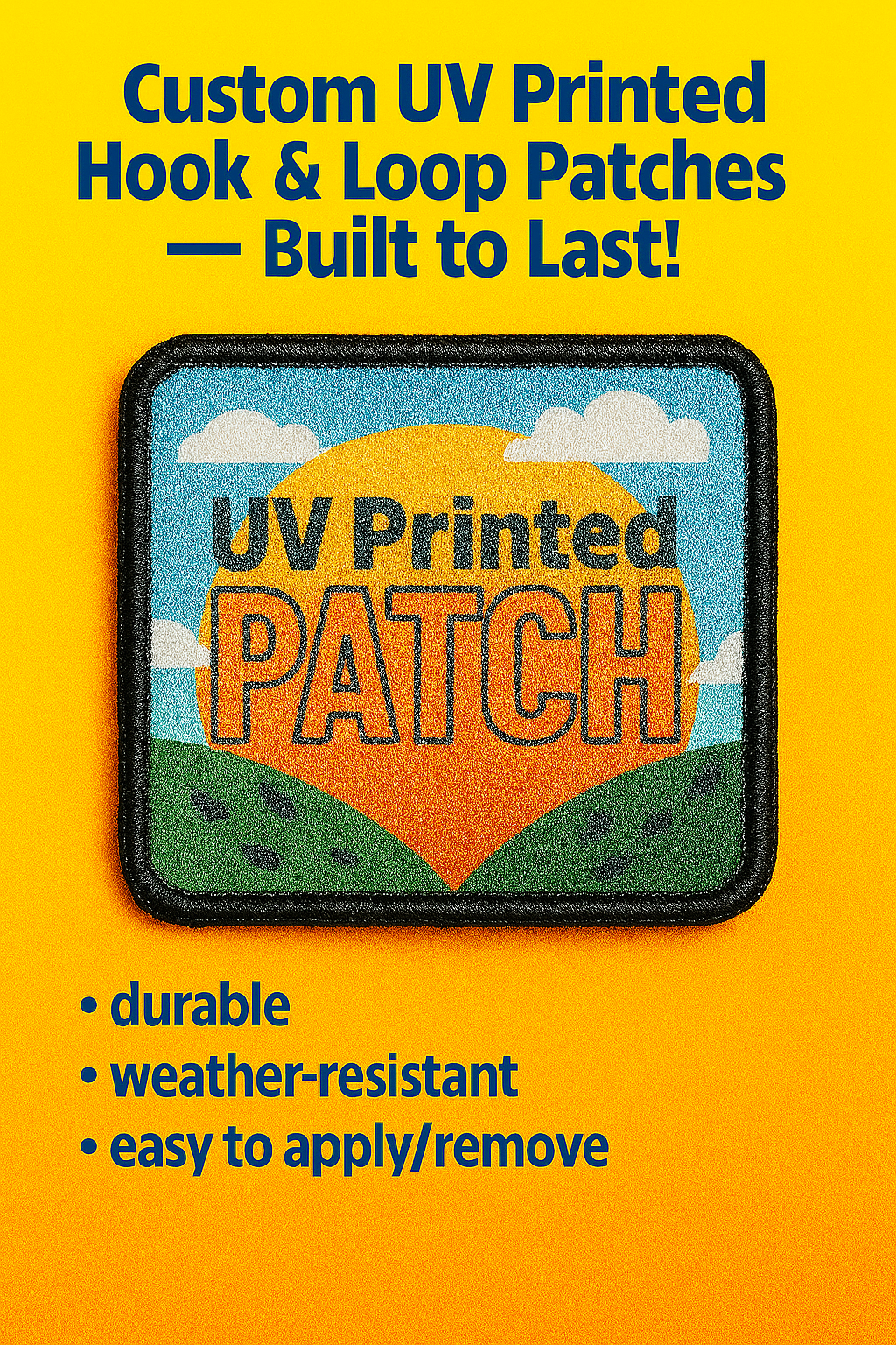 Uv Printed Hook & Loop Patches
