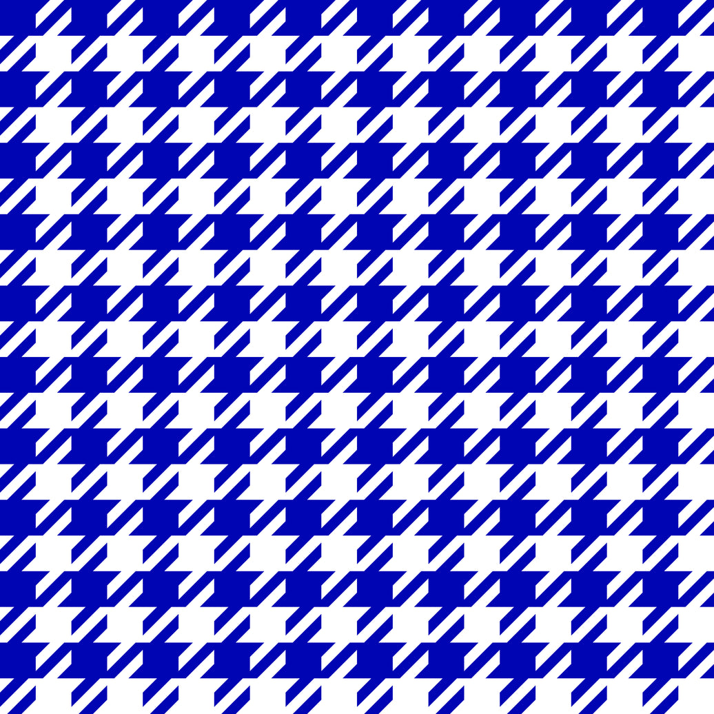 Hounds Tooth Printed Leatherette Sheet