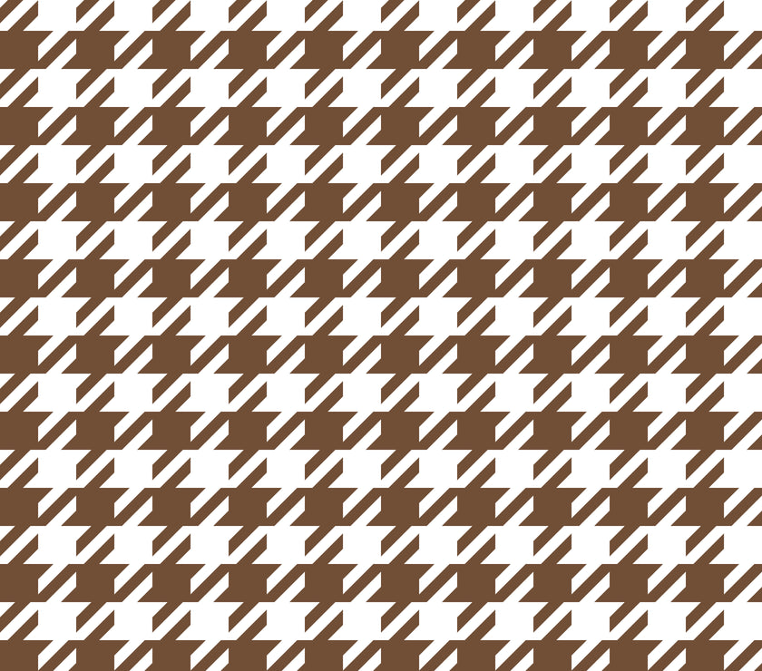 Hounds Tooth Printed Leatherette Sheet