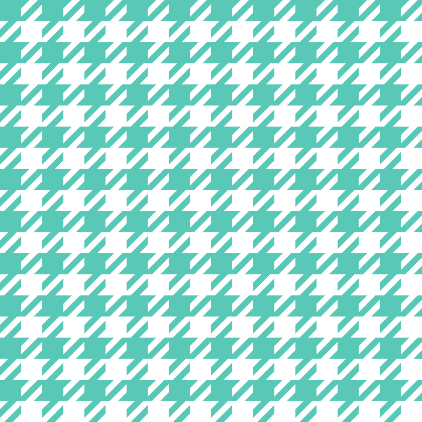 Hounds Tooth Printed Leatherette Sheet
