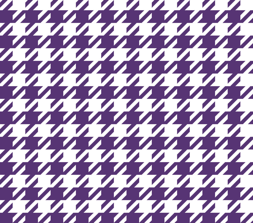 Hounds Tooth Printed Leatherette Sheet
