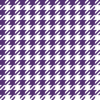 Hounds Tooth Printed Leatherette Sheet